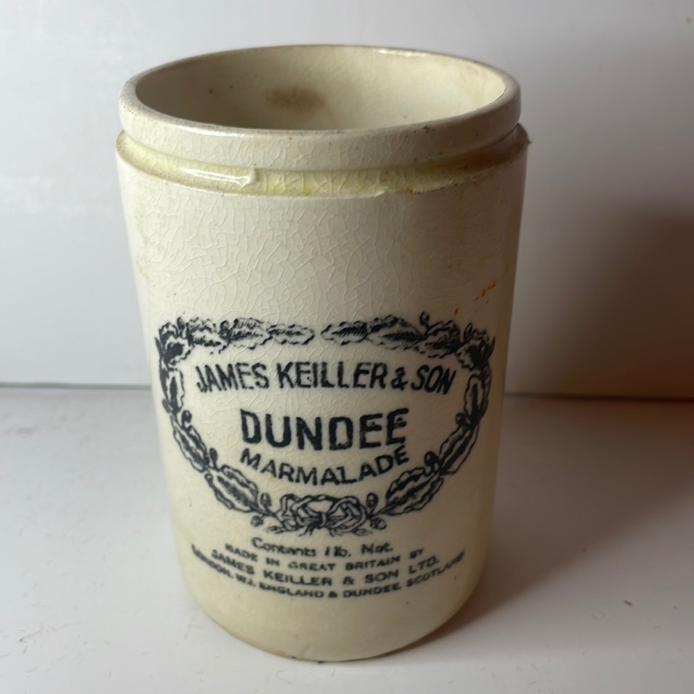 Antique James Keiller and Sons Dundee Marmalade Jar